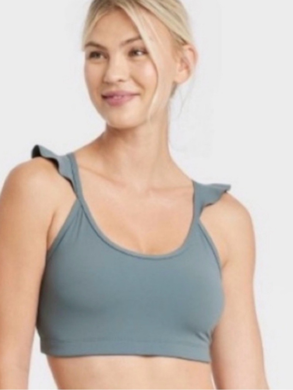 JoyLab athletic sports bra Dusty Blue